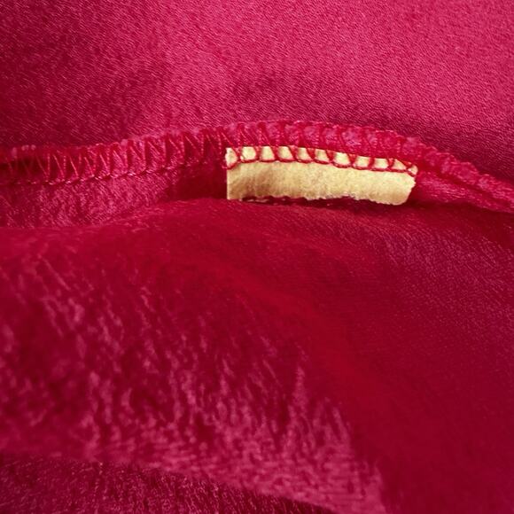 IC Connie K Top Tunic Womens XL Pink Sheer Flowy Blouse Art Light Weight - Picture 8 of 9